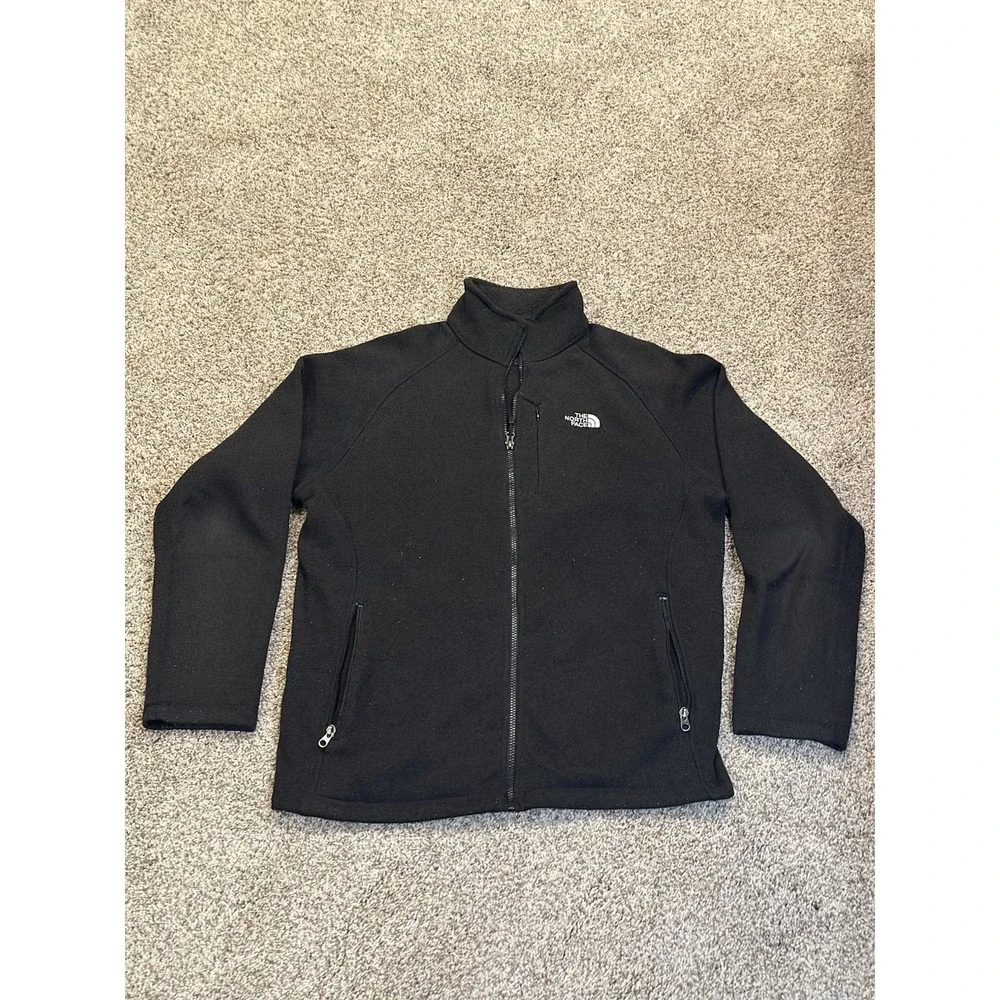 The North Face Black Fleece Jacket Men's Size Large Full Zip